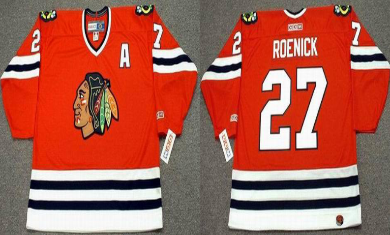 2019 Men Chicago Blackhawks #27 Roenick red CCM NHL jerseys